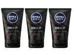 Nivea Men - Deep Face Wash - Clears Oil And Impurities 3 X 100ML