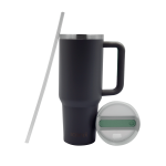 1.2L Stainless Steel Travel Flask With Siliconelid - Grey
