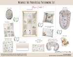 Cot Duvet Bedding Winnie The Pooh Beige Patchwork Set Neutral