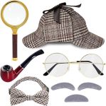 Party Cosplay 1910S Detective Costume Accessory - Set Of 8