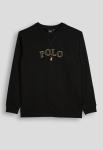 Polo Girls Hannah Embroidered Sweater Black - Black 13 To 14