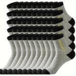 5 Pairs Men's Sweat Absorption Crew Socks Comfy & Breathable Elastic Sport Socks For Men's Outdoor Activities All Seasons Wearin