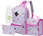 Butterfly Backpack Combo 4-PIECE Set Purple