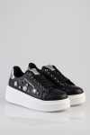 Sissy Boy Platform Sneaker Gem Detail Black - 17