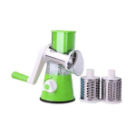 Ashcomonline Table Top Drum Grater Vegetable & Fruit Grater & Slicer Plastic Stainless Steel Chopper