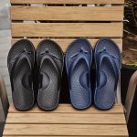 Men's Solid Color Lightweight Flip Flops Comfy Non Slip Casual Durable Eva Thong Sandals Men's Footwear