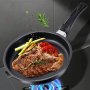 Versatile Non-stick Cast Iron Skillet - Perfect For Eggs Steak & Breakfast Smokeless Cooking With Single Handle Compatible With Induction & Gas Stoves Includes Protective Packaging