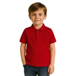 Ben Sherman Boys Romford Short Sleeves Golfer In Red - Red 6