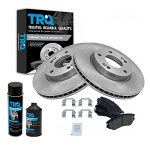 Trq Front Ceramic Brake Pad & Disc Rotor Kit W chemicals Compatible With 2006-2010 Hyundai Sonata 2003-2008 Tiburon 2005-2009 Tu