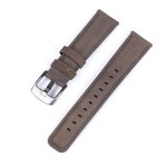 Classic Genuine Leather Strap - Grey Steel Hardware - 22MM