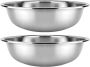 2PCS 30CM Stainless Steel Mixing Bowls Set Large Metal Bowls