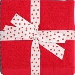 Clicks Face Cloth Set Red Navy White & Charcoal 4 Piece