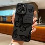 Black Butterfly Print Pattern Design Shockproof Slim Protective Cove Protective Sleeve Phone Case Camera Lens All Inclusive Protection Phone Soft Shell For IPhone7/8/11/ 12/13/14/X/XR/Xs/Plus/Pro/Pro