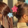 Large Flower Matte Hair Claw Clips Solid Color Non-Slip Strong Hold Grip Hair Jaw Clip For Thick Hair Accessories