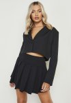 Micro MINI Pleated Tennis Skirt - Black