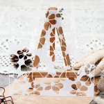 Versatile Floral Stencil For Diy Crafts & Card Making - Reusable Fine Art Plastic Template With Fashion scenery Theme
