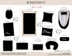 Cot Duvet Bedding All Black Plain Set Neutral