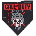 Call Of Duty Modern Warfare 2 Ghost Pennant Metal Sign - Call Of Duty Wall Decor For Game Room Or Teen Room