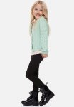 Brushed-inside Leggings - Black