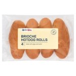 Pnp Brioche Hotdog Rolls 4 Pack