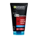 Garnier Pure Active Intensive 3 In 1 Charcoal Anti-blackhead Wash Scrub Mask 50ML