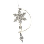 Hanging Crystal Tree Ornament Snowflake 25CM