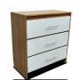 Seville 3D Chest Of Drawer - White/sahara