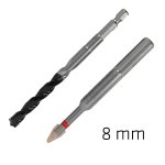 Alpen 2PC Porcelain C Protector & Concrete Drill Bit Set 8MM ALP30308