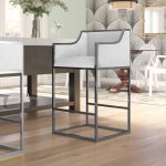 Julia High Top Bar Stool Black Frame