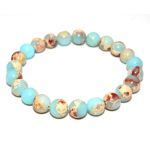 Semi- Bracelet Healing Crystal Stone Stretch Natural Stone Bracelet