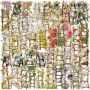50PCS Flower Ladders Stickers - Waterproof Diy Journal Laptop Deco