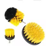 3 Piece Household Drill Brush Set - YELLOW9 All Purpose Power Scrubber