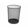 M900 Wire Mesh Metal Round Waste Bin - Black