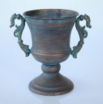 Metal Urn With Handles 19X20CM