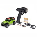Jeep 1 30 SCX30 Wrangler Jlu 4X4 Rtr Brushed Rock Crawler Battery & Charger Included Green