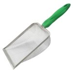 Murtenze Stainless Steel Cat Litter Scoop Non-stick Coated Metal Fine Sand Litter Scoop Mesh Shovel For Reptile Kitten Pooper Gr