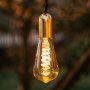 Vintage Edison Spiral Light Bulb ST64 Golden LED E27 3W