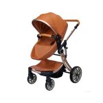 2 In 1 Luxury Egg Stroller Brown