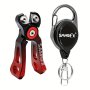 SAMSFX Fishing Scissors With Retractor - Nipper And Tether Combo - Wire Clipper And Line Cutter - Essential Tool For Easy And Precise Cuts