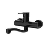 Erebus Black Sink Mixer Wall Type