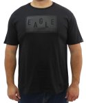 Mens Printed Eagle Tee - 10XL Black