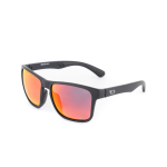 D'arcs Dice Lifestyle Sunglasses Matte Black Aura HD Red Revo