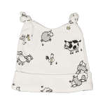 Babes & Kids Little Acorn Farm Animals Cotton Beanie - 0 -3 Months