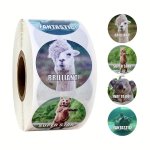 500PCS Cartoon Animal Sticker 2.54 Cm Reward Sticker Gift Decoration Label Encouragement Stationery Sticker