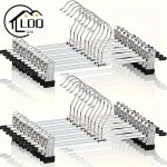 Ldq 10PCS Multi-purpose Drying Hangers For Leggings Pants Bras & More - Durable Metal Clothes Organizer For Closet Wardrobe Bedr