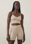 Cotton On Seamless Cross Back Tank - White Pepper
