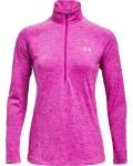 Women's Ua Tech Twist Zip - Meteor PINK-660 LG