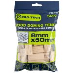 50PC Beech Wood Domino Tenon 8 X 50MM PTD0850