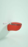 Aura-sleek Smart Wall-hung Commode- Red