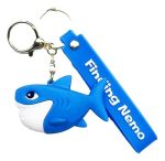 Tcb Creations Nemo Bruce Shark Cartoon Fish 3D Silicone Charm Keychain